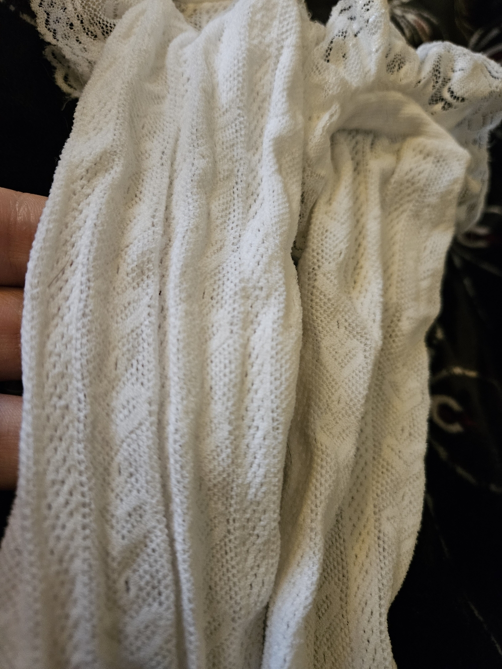 White Ruffle-Trim Girls' Button-Up Top - Picture 5 of 6